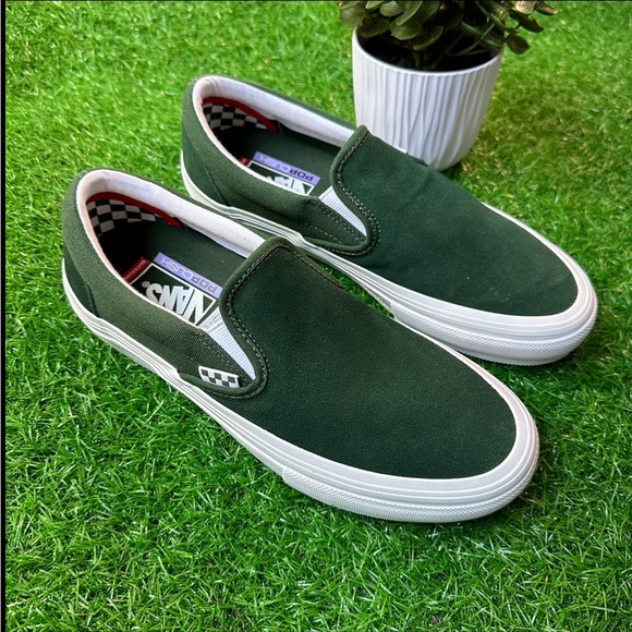 Vans Skate Slip On Wrapped Green - Picture 3 of 7